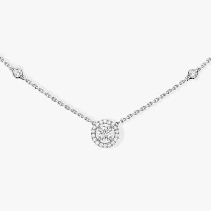 [Dawnora Jewelry]Diamond Necklace 0,20ct Brilliant Shape Joy