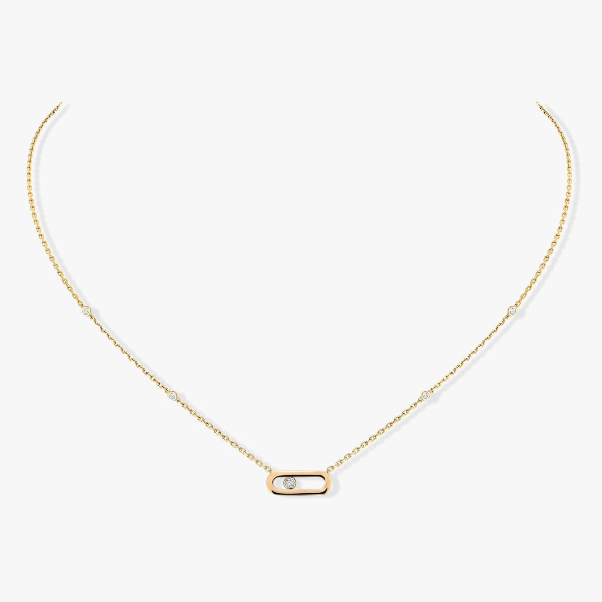 [Dawnora Jewelry]MOVE UNO DIAMOND NECKLACE
