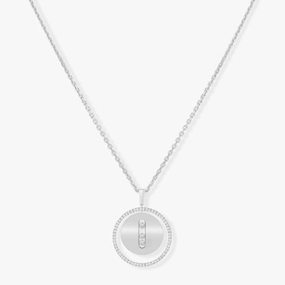 [Dawnora Jewelry]LUCKY MOVE MM SILVER DIAMOND NECKLACE