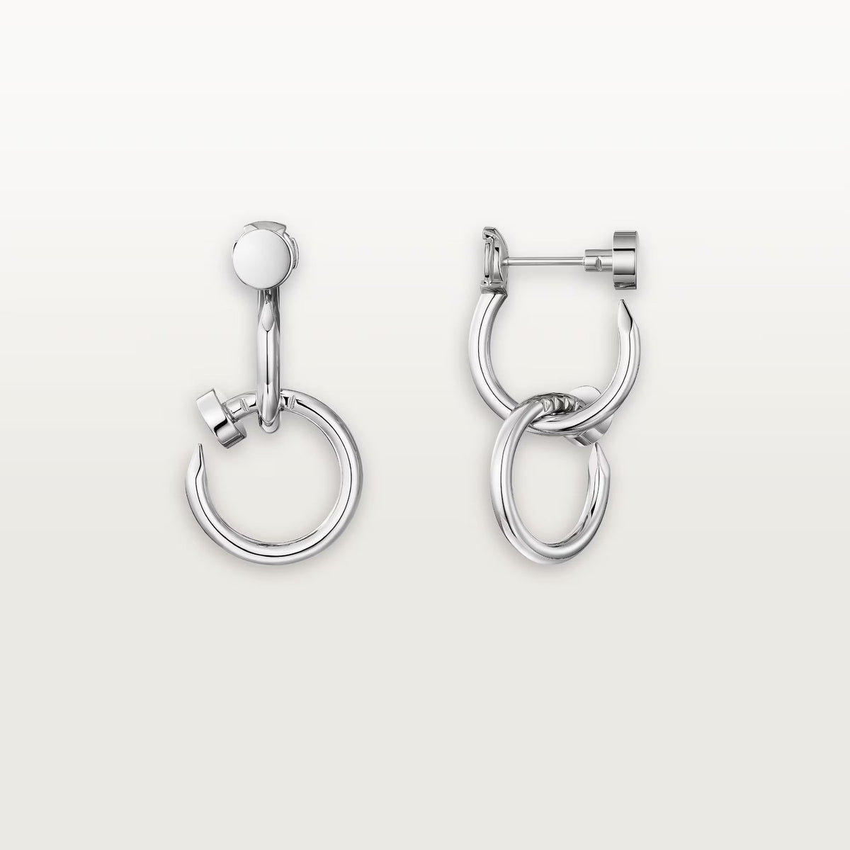 [Dawnora Jewelry]JUSTE NO DIAMOND DOUBLE EARRINGS
