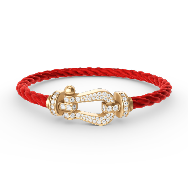 [Dawnora Jewelry]FORCE LARGE HORSESHOE FULL DIAMOND BRACELET GOLD