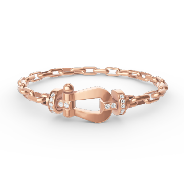 [Dawnora Jewelry]FORCE LARGE HORSESHOE CLASP  METAL BRACELET