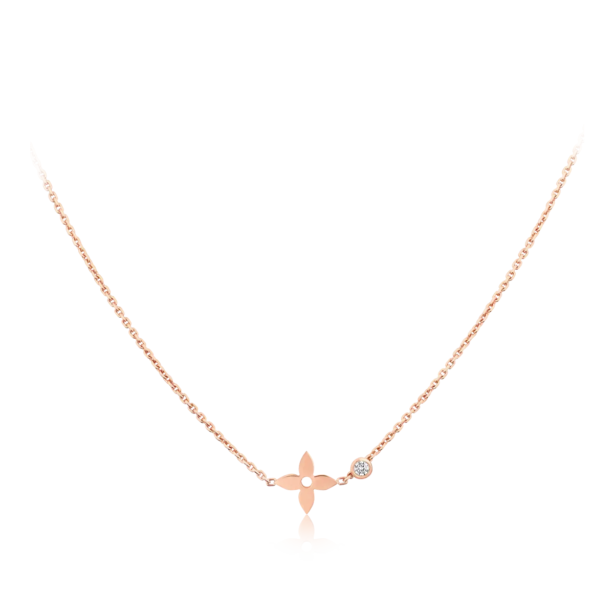 [Dawnora Jewelry]BLOSSOM PENDANT PINK GOLD AND DIAMOND