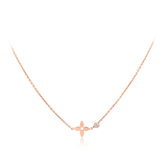 [Dawnora Jewelry]BLOSSOM PENDANT PINK GOLD AND DIAMOND