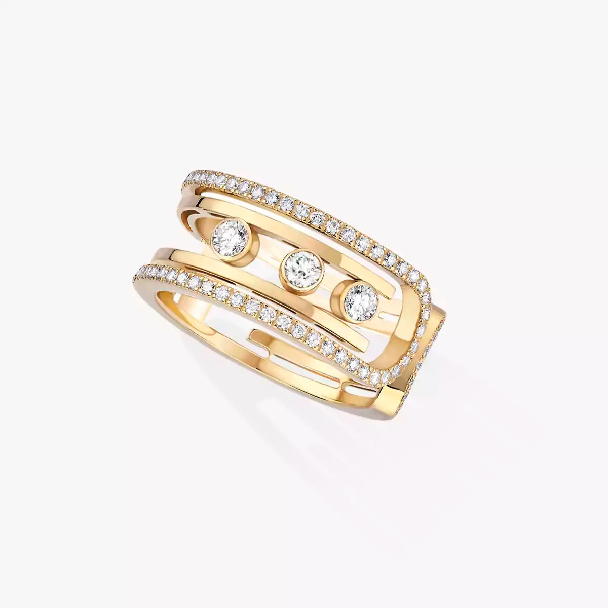 [Dawnora Jewelry]Move 10th Diamond Ring in Gold