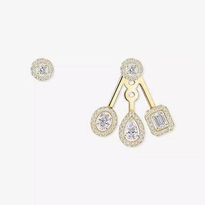 [Dawnora Jewelry] My Twin Trio  Diamond Earrings
