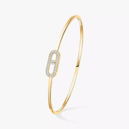 [Dawnora Jewelry]Move Uno pavé flex bangle medium