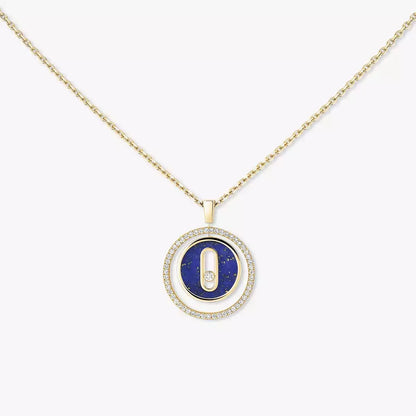 [Dawnora Jewelry]Lucky Move Diamond Necklace in Rose Gold and White Mother-of-Pearl