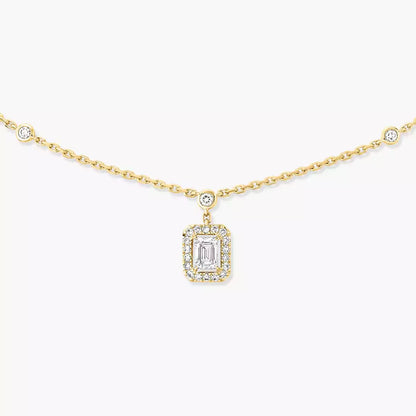 [Dawnora Jewelry]My Twin Diamond Necklace in Silver