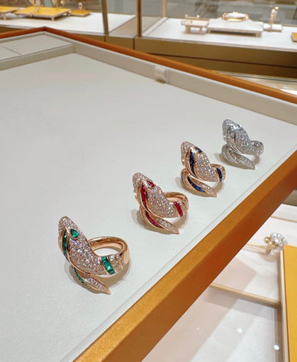 [Dawnora Jewelry]BRAND NEW LUXURY RED SNAKE RING