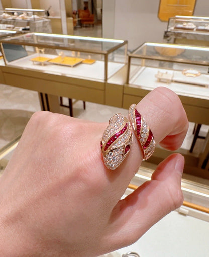 [Dawnora Jewelry]BRAND NEW LUXURY RED SNAKE RING