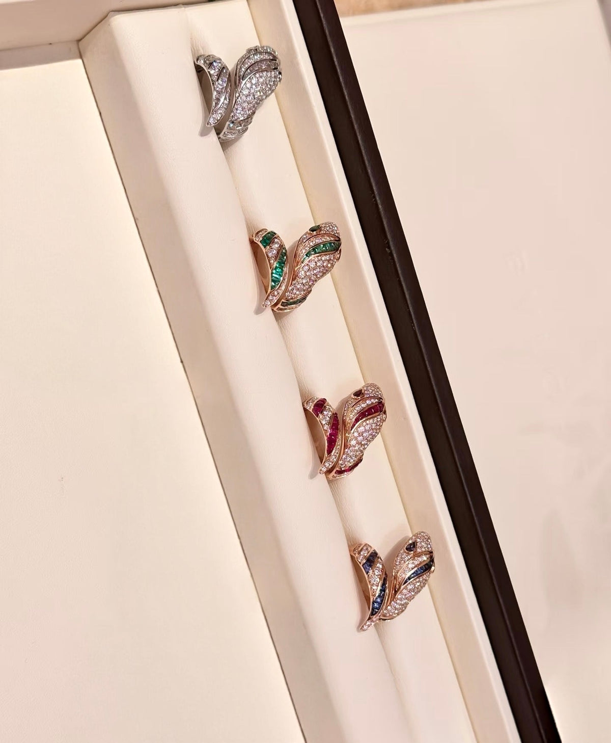 [Dawnora Jewelry]BRAND NEW LUXURY BLUE SNAKE RING