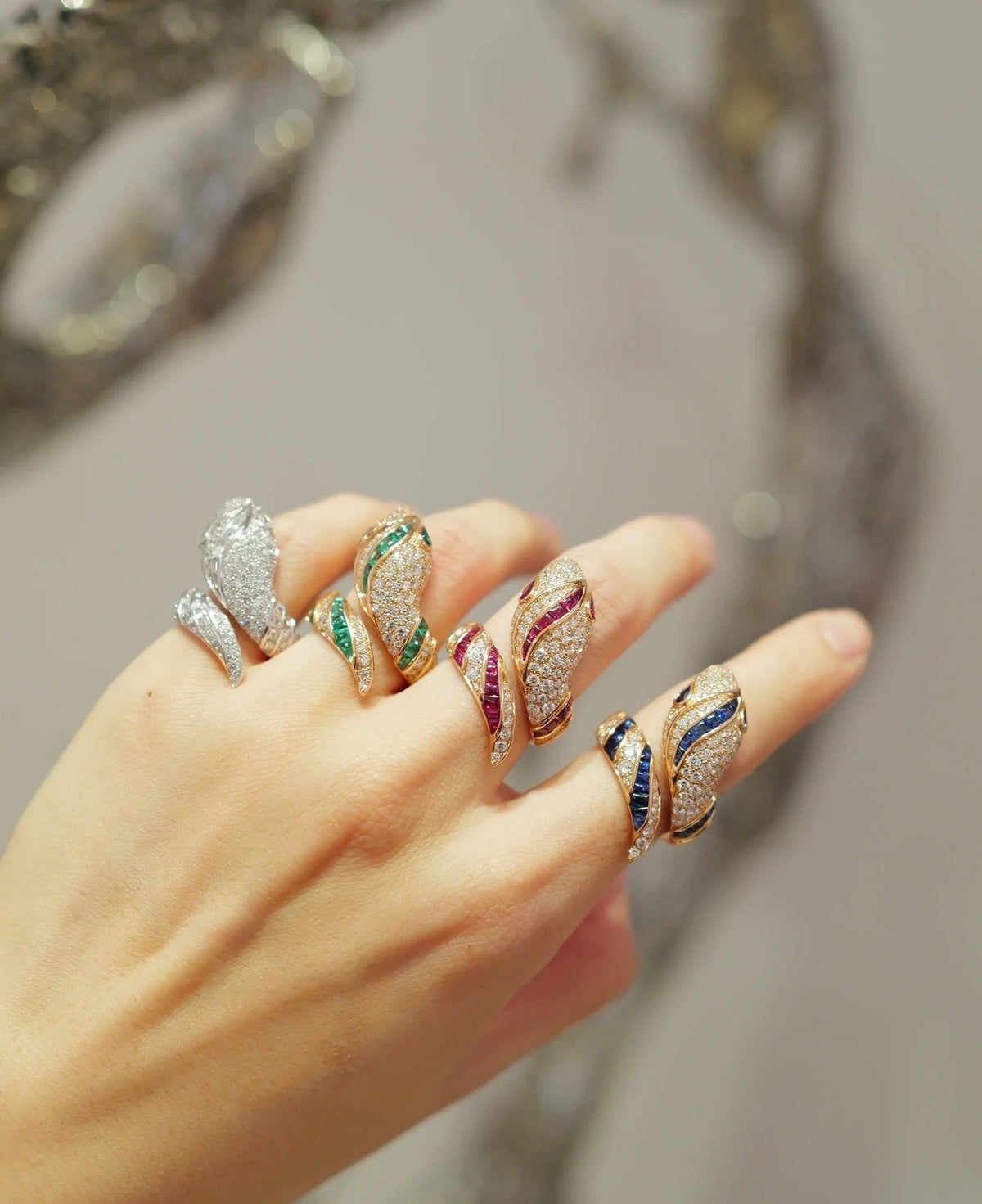 [Dawnora Jewelry]BRAND NEW LUXURY SILVER SNAKE RING