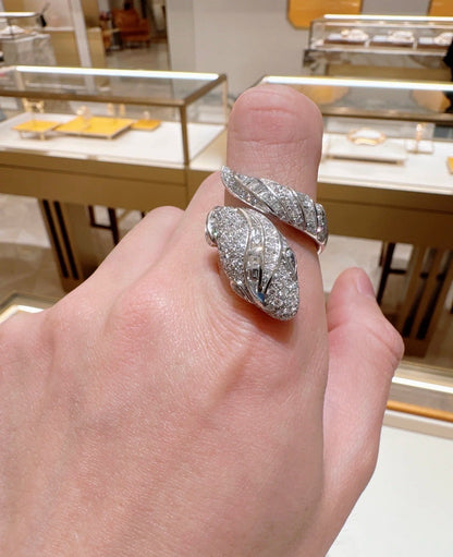 [Dawnora Jewelry]BRAND NEW LUXURY SILVER SNAKE RING