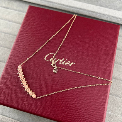 [Dawnora Jewelry]NEW STUD COLORED GEM PENDANT NECKLACE