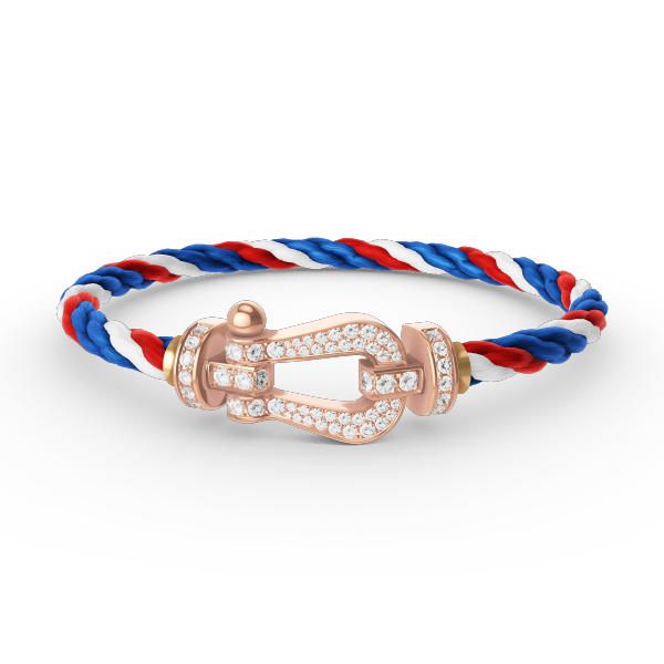 [Dawnora Jewelry]FORCE LARGE HORSESHOE FULL DIAMOND BRACELET ROSE GOLD