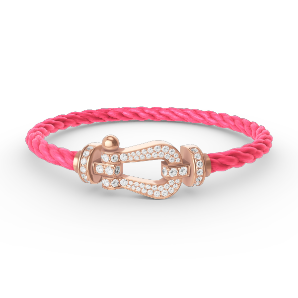 [Dawnora Jewelry]FORCE LARGE HORSESHOE FULL DIAMOND BRACELET ROSE GOLD
