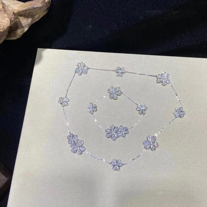 [Dawnora Jewelry]FRIVOLE SILVER 5 FLOWERS BRACELET