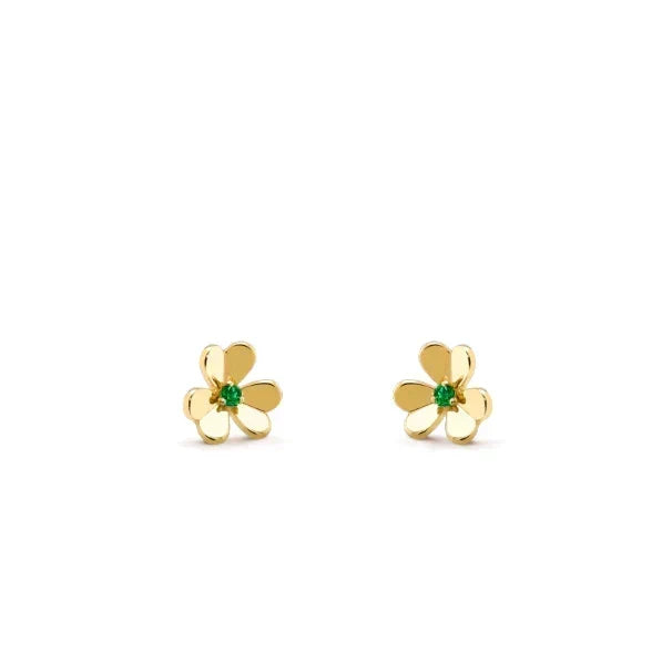 [Dawnora Jewelry]FRIVOLE  FLOWER MALACHITE EARRINGS