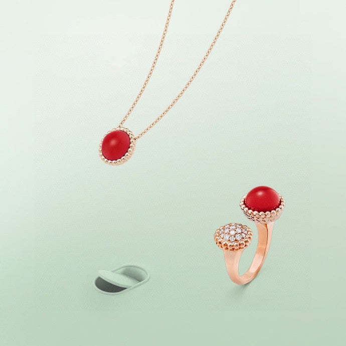 [Dawnora Jewelry]PERLEE COULEURS DIAMOND ROSE GOLD BETWEEN THE FINGER RING