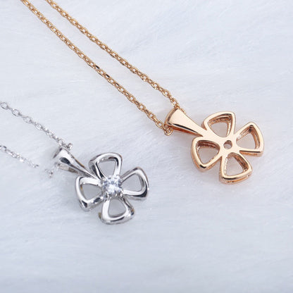 [Dawnora Jewelry]FIOREVER NECKLACE DIAMOND CENTER