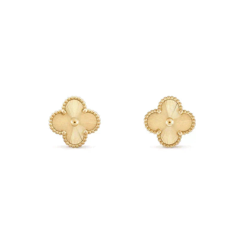 [Dawnora Jewelry]CLOVER MEDIUM 1 MOTIFS LASER EARRINGS
