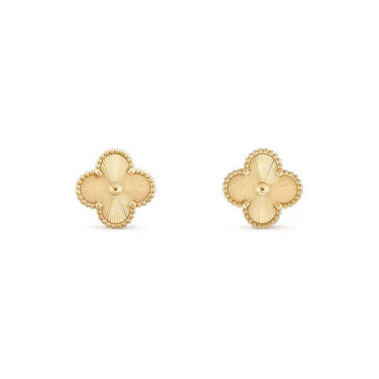 [Dawnora Jewelry]CLOVER MEDIUM 1 MOTIFS LASER EARRINGS